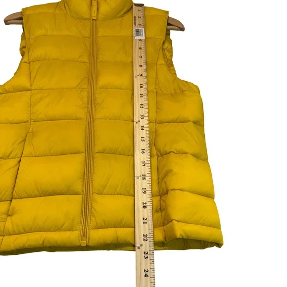 Love Tree Ultra‎ Light Packable Vest Yellow Compact Travel Layering Size L - Picture 8 of 9